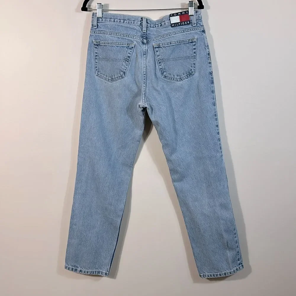 Tommy Hilfiger Jeans Denim 100% Cotton Vintage Y2K Button Fly Women Size 7